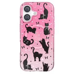 Lucky Kittens Glitter iPhone Case