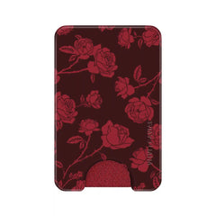 Dark Cherry Floral MagSafe Wallet