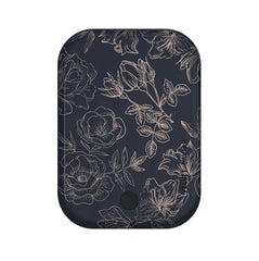 Floral Rose Gold Chrome Portable MagSafe Charger Power Pack