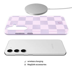 Lilac Vibe Checkered Samsung Case