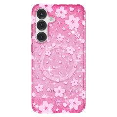 Cherry Blossom Glitter Samsung Case