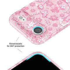 Pink Christmas Glitter iPhone Case