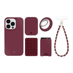 Burgundy 1990 iPhone Bundle Set