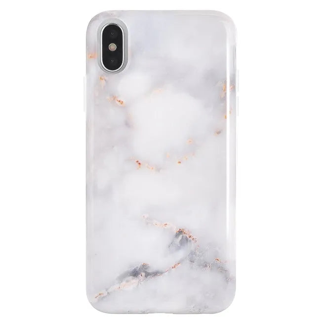 Gray Clouds Marble iPhone Case