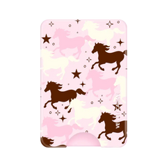 Pink Pony Glitter MagSafe Wallet